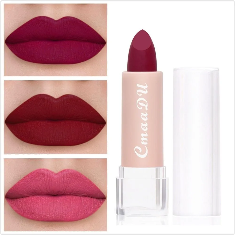 Fashion 15 Color Matte Lipstick Long Lasting Waterproof Velvet Lipsticks Non-stick Cup Not Fading Nude Matte Lipstick Ladies