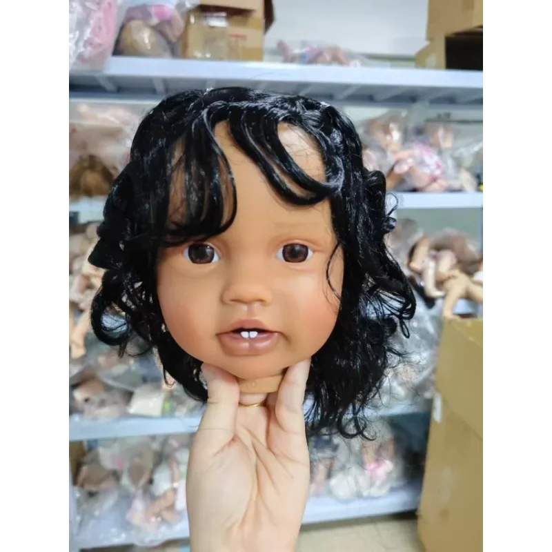 

60cm Already Painted Doll Kit Lottie with Hand Rooted Hair Unfinished Doll Parts