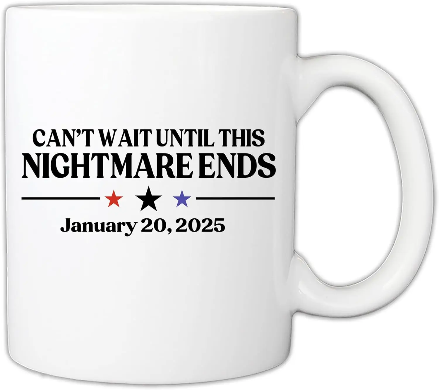 Gift For Election - Can’t Wait Until This Nightmare Ends Trump 2024 Supporter 11oz Mug