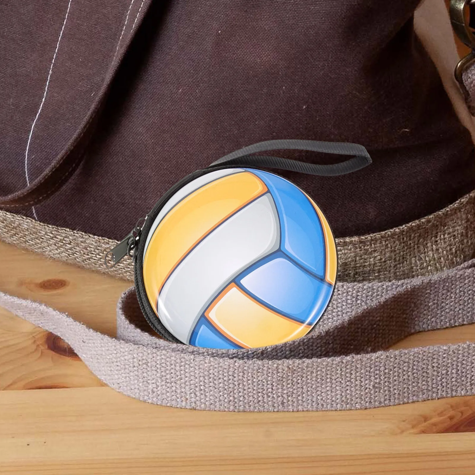 

4pcs Coin Purse Ball Style Zipper Closure Durable Lightweight Storage For Coins Candies Chocolate Portable Purses Wallet