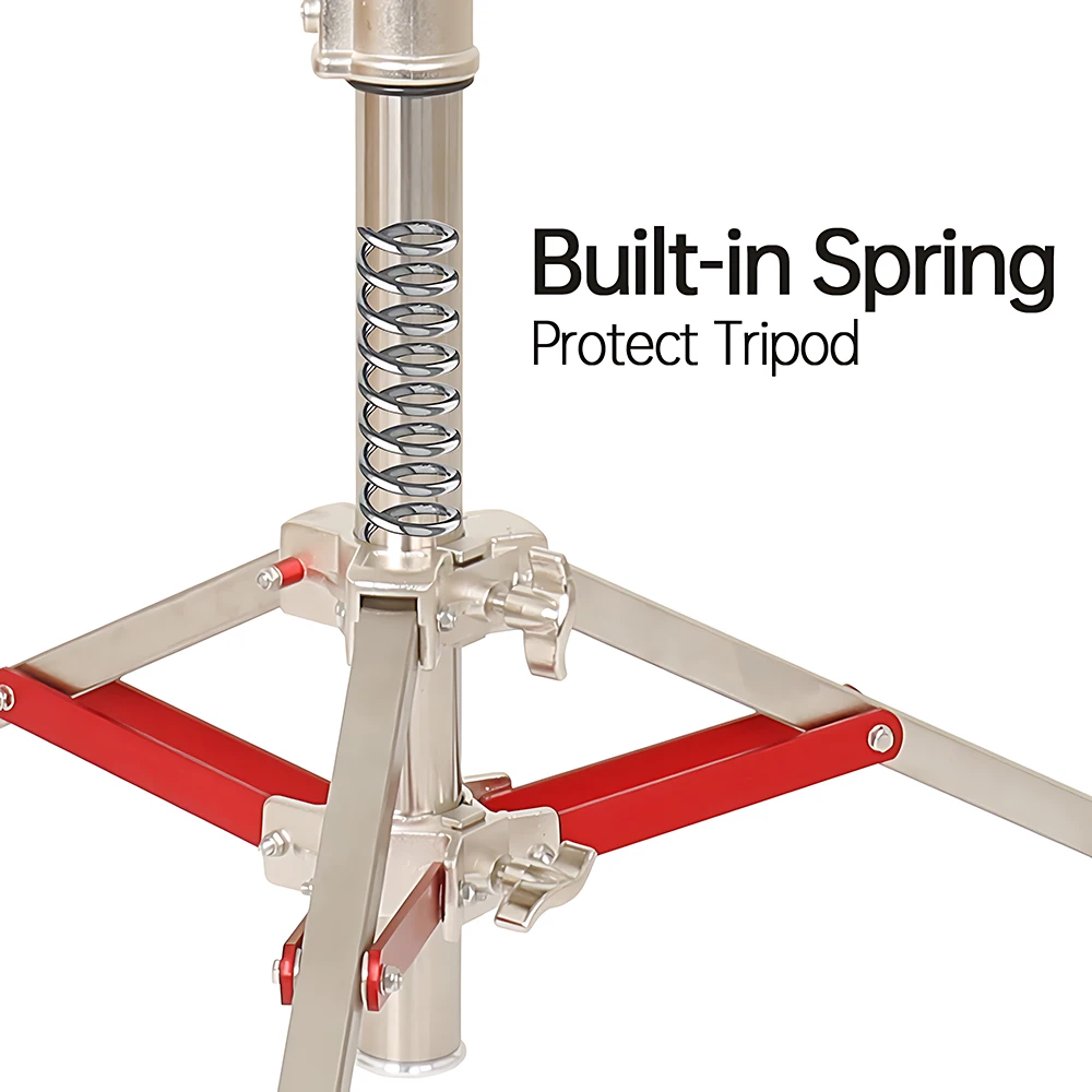 Комплект из нержавеющей стали 3,2 м, подставка для светильника с поперечным рычагом и грузовой сумкой, аксессуары для фотостудии, удлинитель, длина 2,49 м