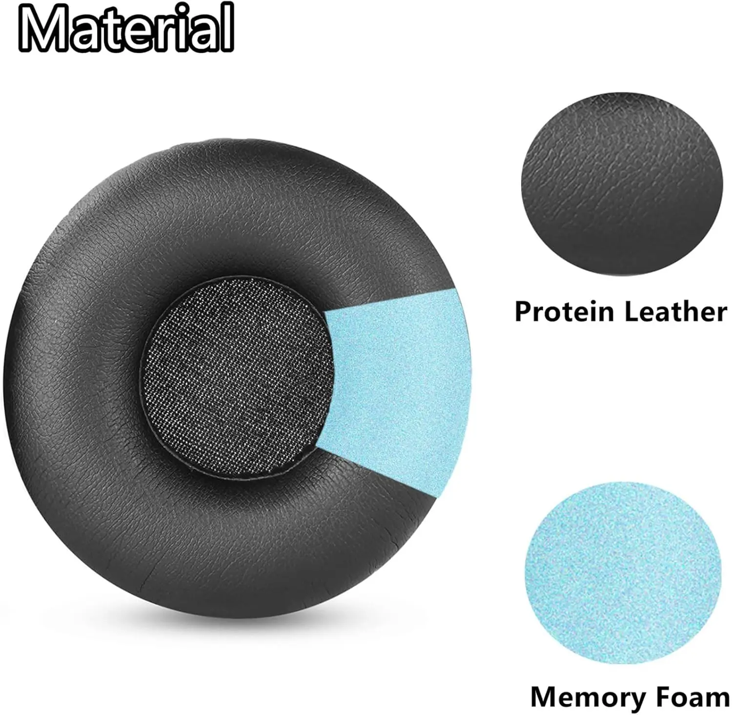 Almofadas para fones de ouvido ZX110NC, copos de espuma de substituição, compatíveis com Sony MDRZX110NC MDR ZX110NC com cancelamento de ruído