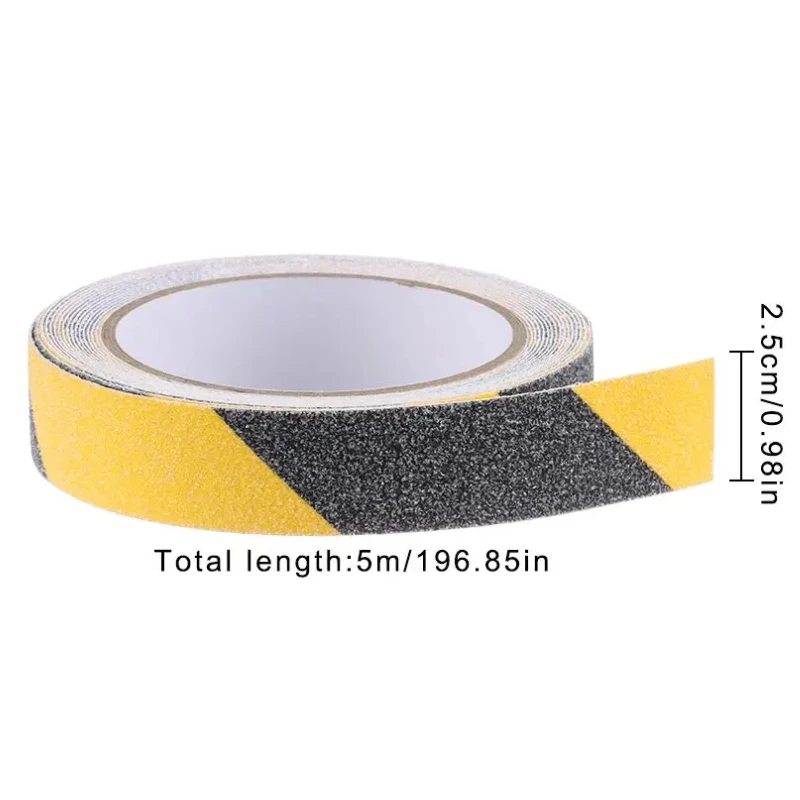 25mmx5m Non Slip Safety Grip Tape Anti-Slip Indoor/Outdoor Stickers Strong Adhesive Safety Traction Tape Stairs Floor Waterproof