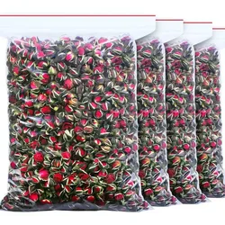 Natural Dried Red Rose Buds Mini Bouquet for DIY Wedding Decor Fragrant Bath Aromatherapy And Crafts Decorative Mini Rose Petals