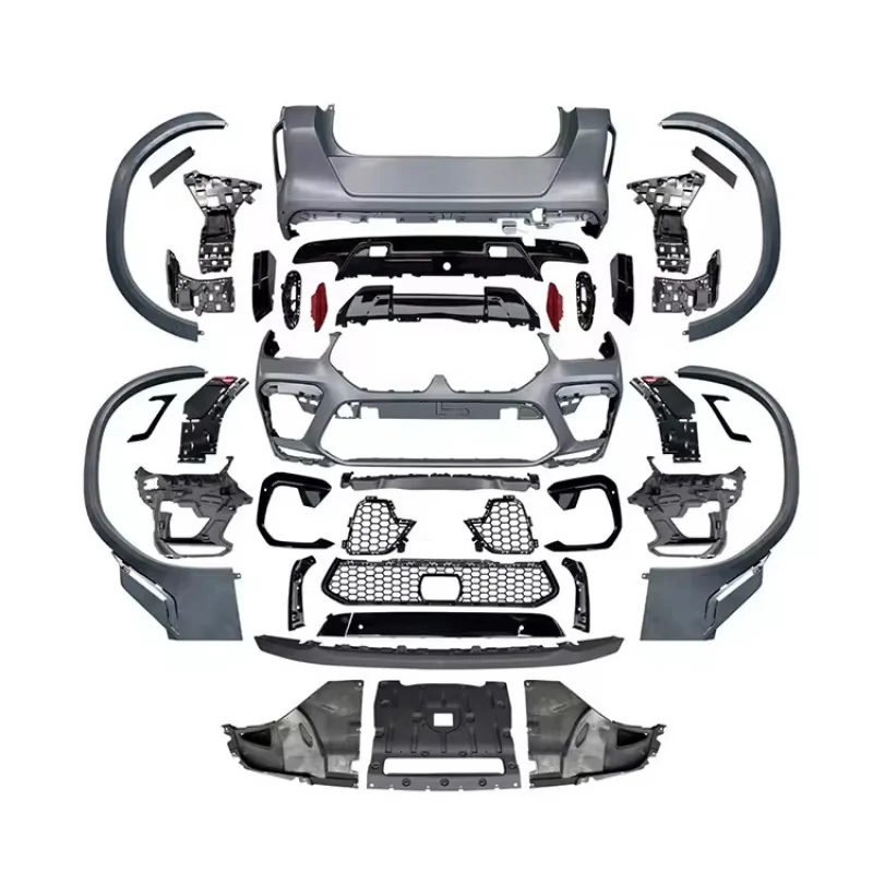 Suitable for BMW X6 G06 Early Model Modification X6M Front and Rear Bumper Wheel Arch Four-Outlet Tailpipe Large Surround Kit