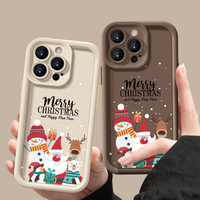 Christmas Pattern TPU Case For iPhone 17 Air 16e 16 Pro Max 15 14 Plus 13 12 11 17 Pro Max Shockproof Soft Silicone Phone Cover