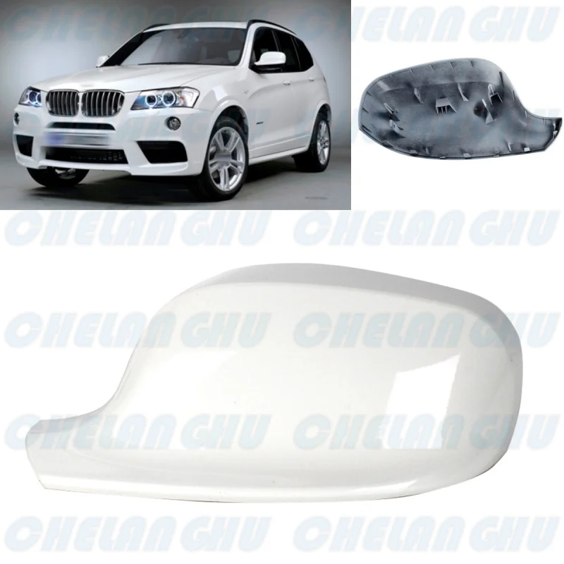 

For BMW X3 F25 2011 2012 2013 2014 Car accessories Left side White Painted Rear Mirror Housing Cover Cap