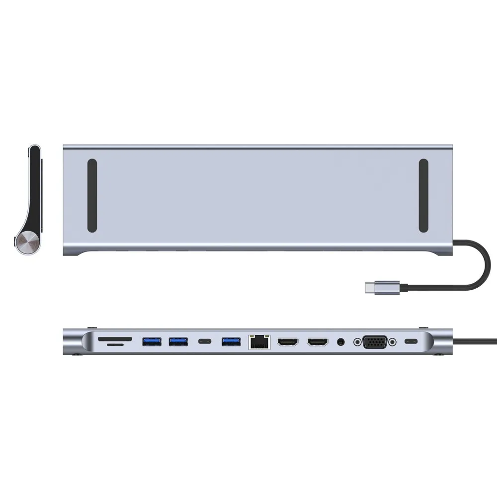 USB Multi-hub Docking Station Type C Multi Hub Extension A HDMI-compatible Rj45 Pro Adapter Dock for Macbook Mac Mini Laptop