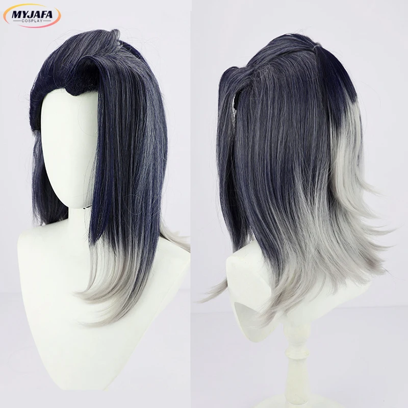 

Game Valorant Viper Fade Cosplay Wig 50cm Long Heat Resistant Synthetic Hair Halloween Party Role Play Anime Wigs + Wig Cap