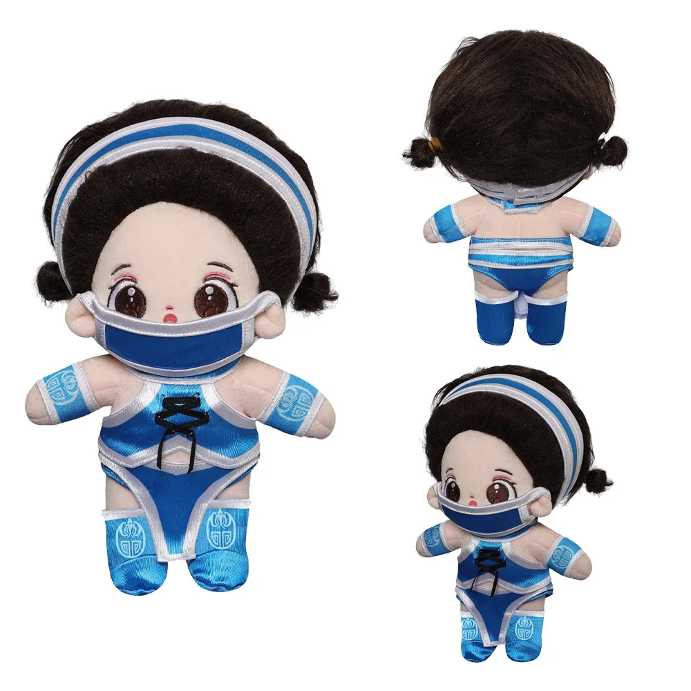 Kitana Cosplay Fantasy Game Mortal Cos Kombat Plush Toys Kitada Cartoon Cute Soft Stuffed Outfits Halloween Chrismas Role Gifts