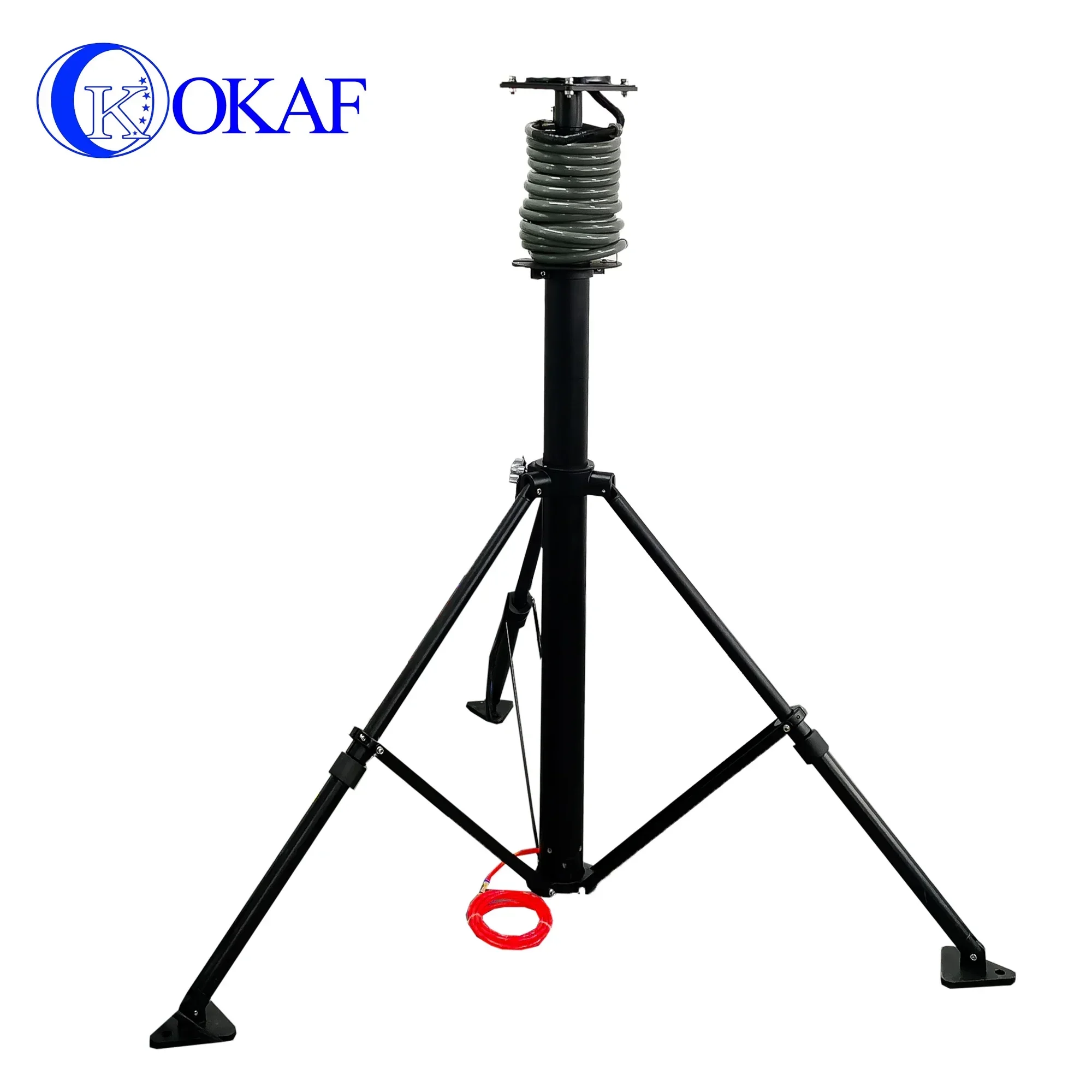 High Strength Portable Lightweight Aluminum Pole Antenna Telescopic Mast for Wireless Antenna Camera Lightning rod
