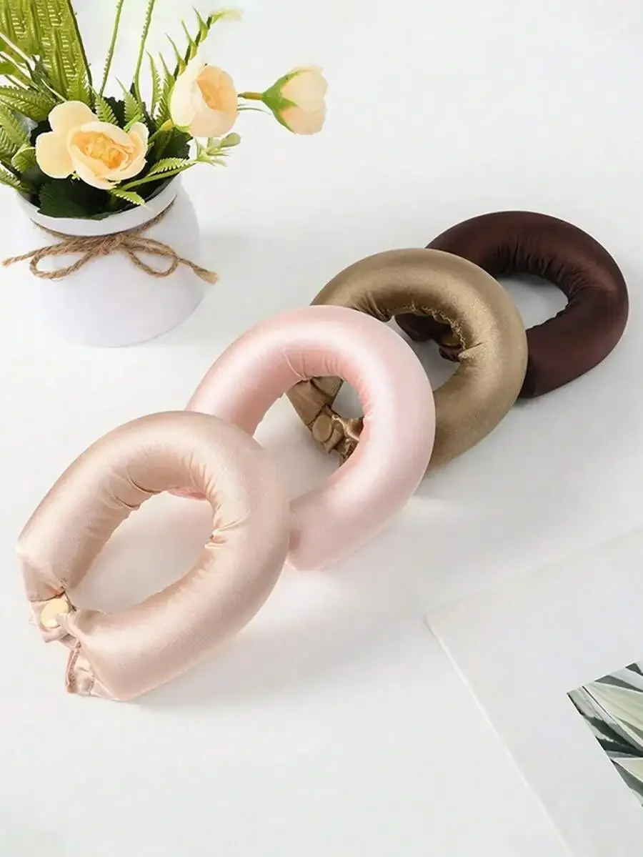 No-Heat Silk Hair Curlers Set, Soft Elastic Hair Rollers for Long Hair, Manual Styling Tools, Sleep Curling Accessories