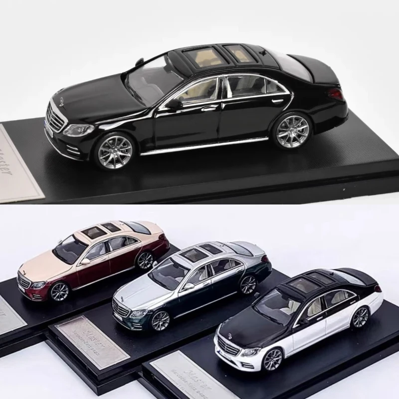 Diecast 1/64 Size Benz Model Car Benz S450 Alloy Car Model Toys Boys Gift Collection Display Hobby Original Box