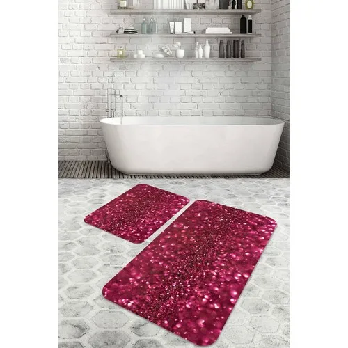 Bouquet Home 2'li Bud Suit Bath Mats and Toilet Seat Pad