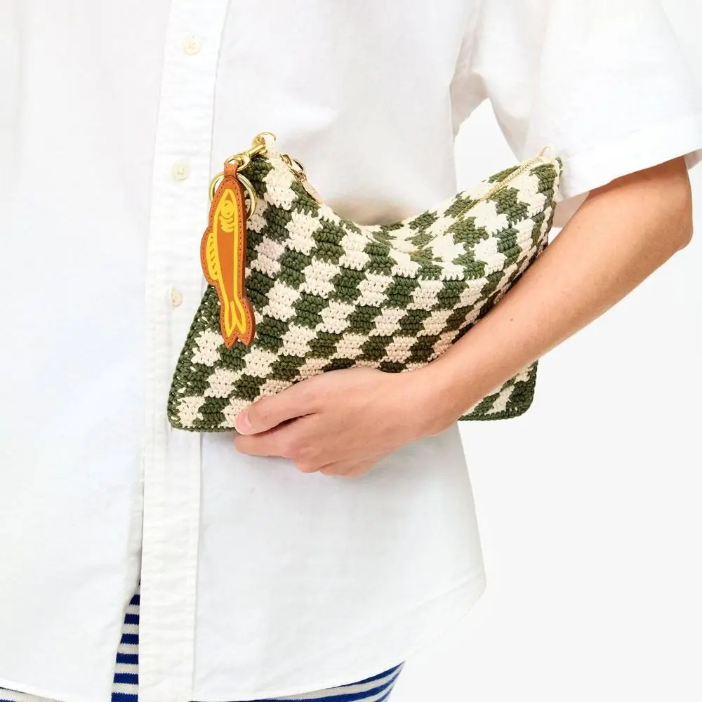 

Red Lip Retro Rope Woven Pendant Contrasting Geometric Mobile Phone Pendant Car Keyring Fashion Bag Chain Charms Backpack