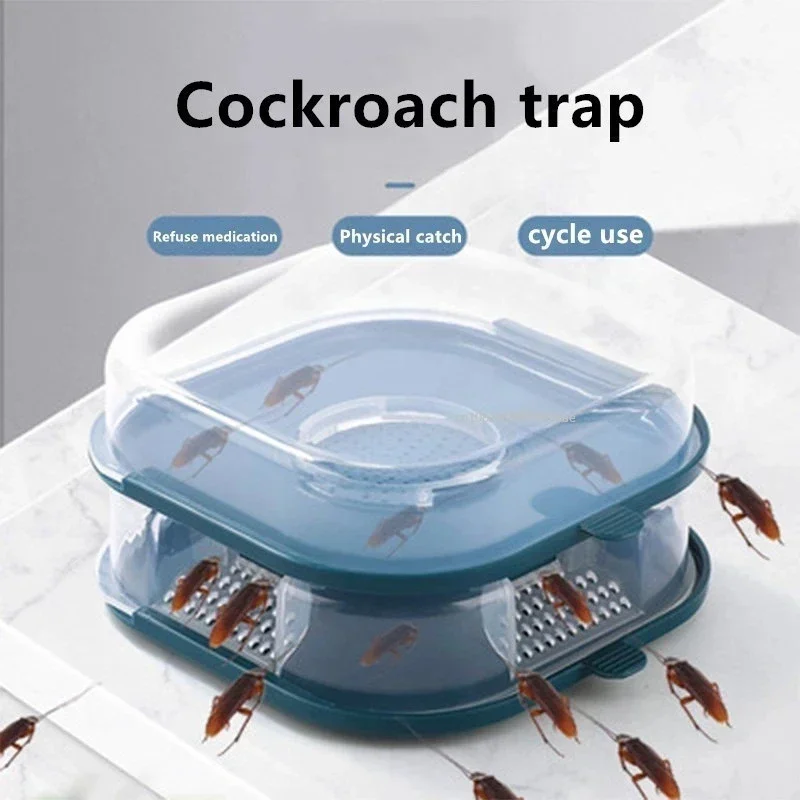 

Reusable Household Cockroach Trap Box Cockroach Insect Cockroach Catcher Killer Traps Pesticides for Kitchen Garden