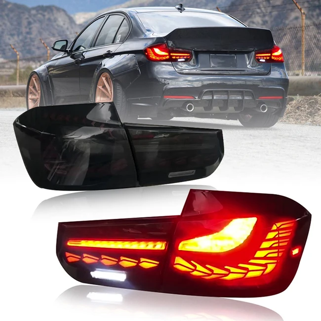 

TT-ABC Daytime Running Lights F30 Tail Lights for BMW 3 Series F30 F35 Taillights 2012-2018 GTS Rear Brake Lamp Plug and Play