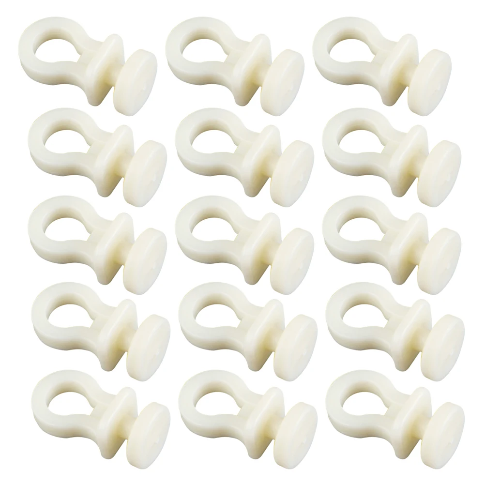 

50PCS Nano Silent Roller Plastic Curtain Track Hooks Gliders Smooth Operation Easy Installation Home Decor