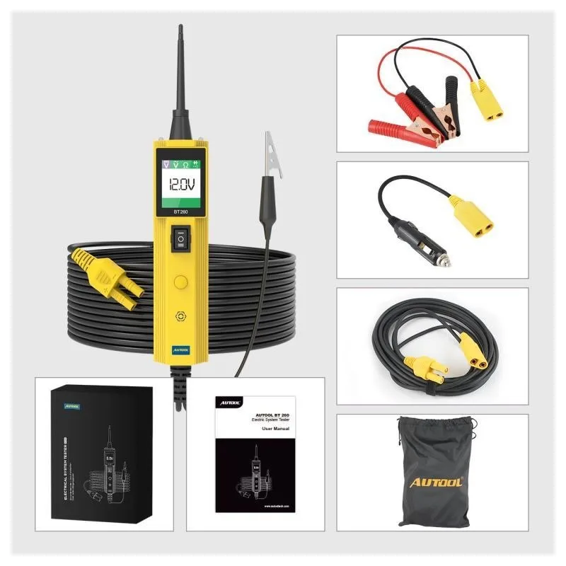 Automotive Power Circuit Probe Tester Breaker Finder Tool, 12/24 V elektrische offene Kurzschluss Finder