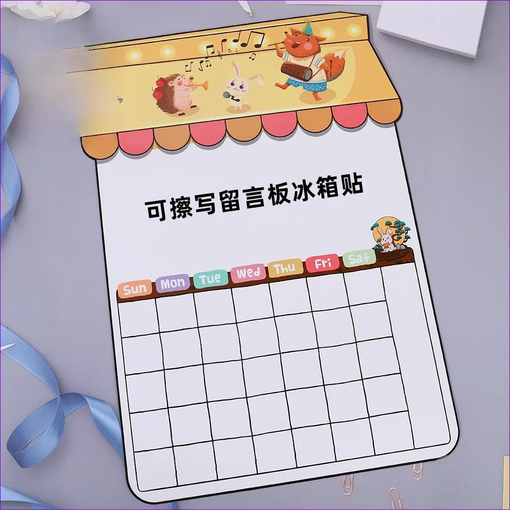 المغناطيسي الثلاجة ملصق التقويم السبورة الجدار ملصق خطة التعلم الجدول الثلاجة ملصق رسالة المجلس A3 #4