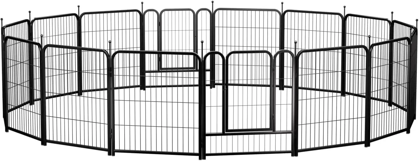 factory outlet Dog Fence Playpen  Indoor Outdoor for Small/Medium/Large Dogs, Metal Pet Puppy Cat
