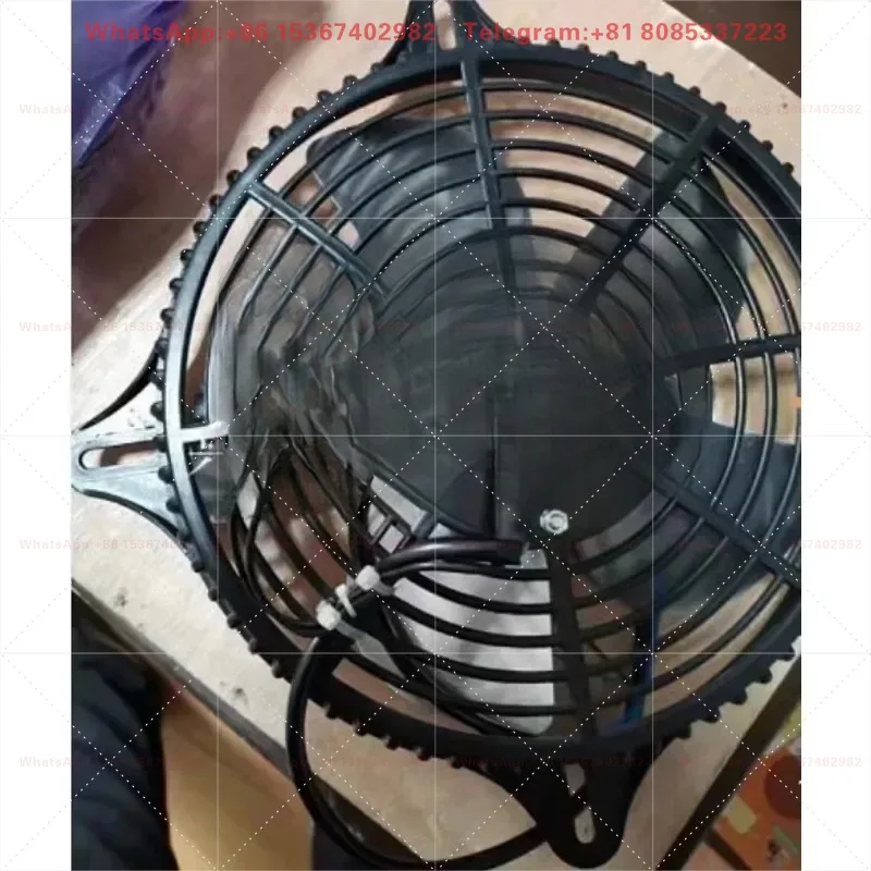 Cover pole motor black plastic mesh cover commercial refrigerator freezer cabinet fan flange suitable fan blade 230 Jincheng