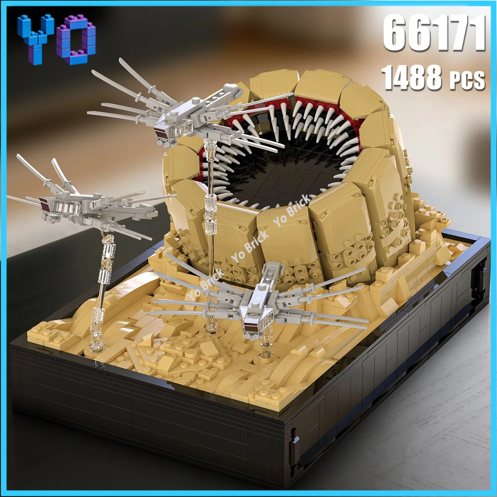 

Sandworm Building Block Set 1488pcs Giant Monster Creative Attack Scene Model Desktop Decoration DIY Desktop Decoration Toy