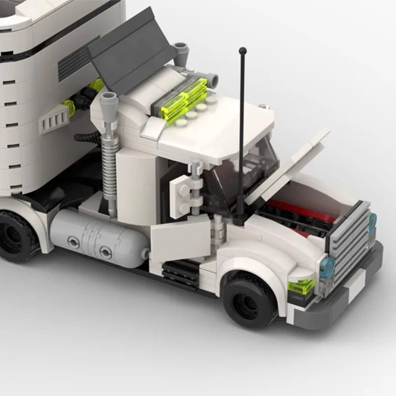 Hot Rig Trucks Baustein 8-Gitter Auto Transport große Bohrmaschine LKW Puzzle Montage Modell Erwachsenen und Kinder Spielzeug Geschenk