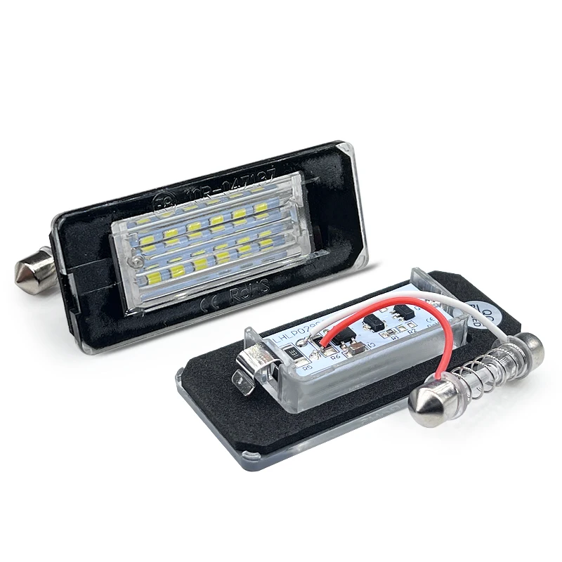 2Pcs For Mini Cooper R56 R57 R58 R59 White LED Number License Plate Light