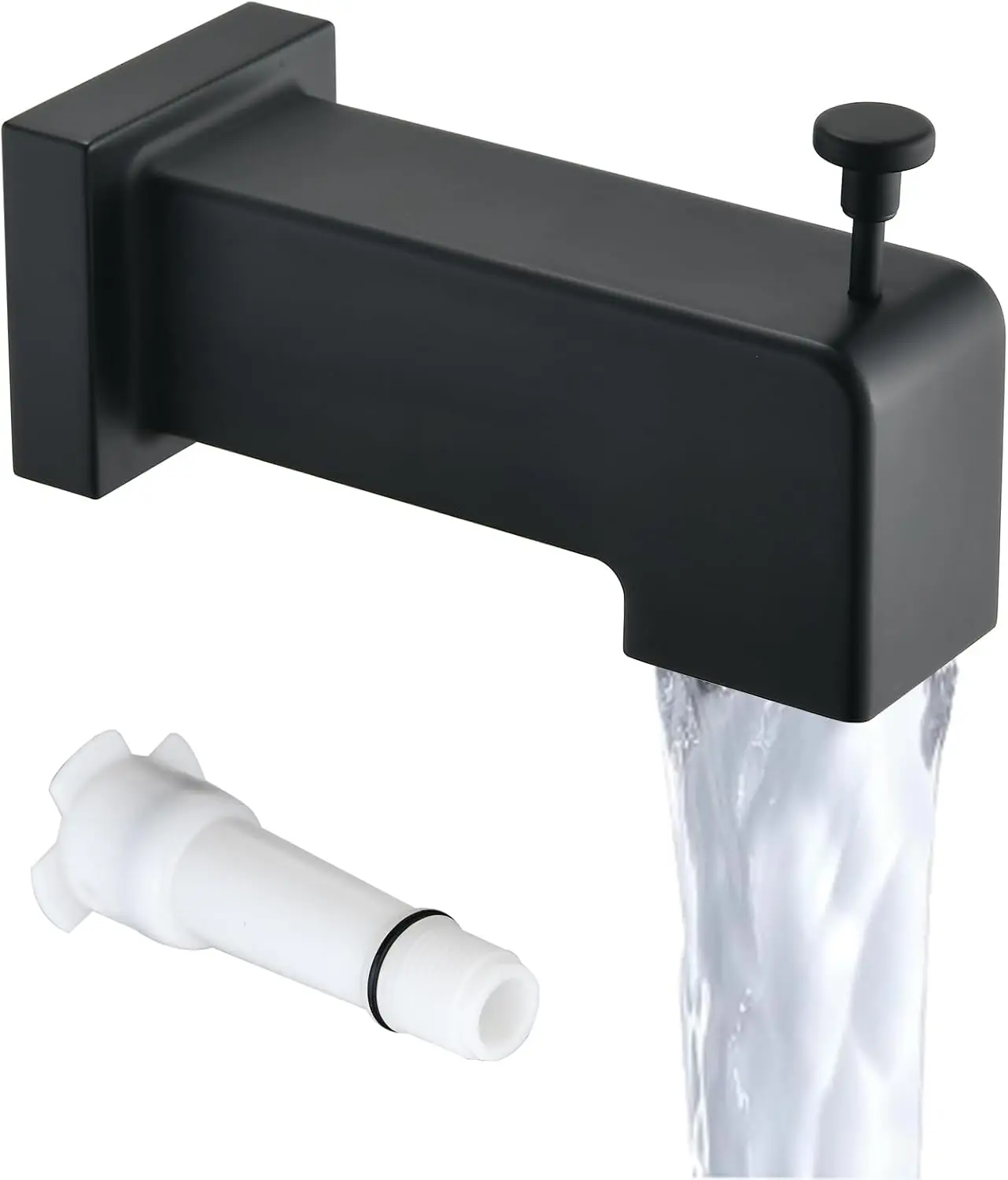 

Насадка-переключатель для ванны, элегантный квадратный дизайн для ванной комнаты, подходит для медных труб 1/2 дюйма (5/8 дюйма по наружному диаметру), безопасные для детей закругленные края, легкая установка.