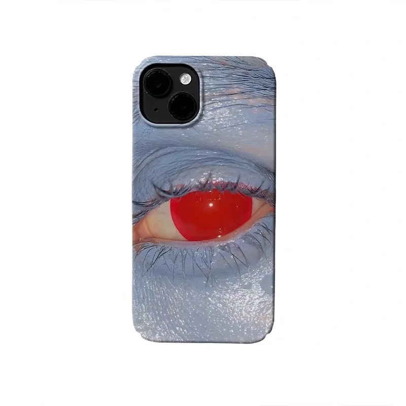 

Ins Blood-red Eye Art Phone Case for IPHONE 17 Air 16E 15 PROMAX 14 Plus 13 12 MINI 11 PRO 16Plus XR XS MAX Acrylic Phone Cover