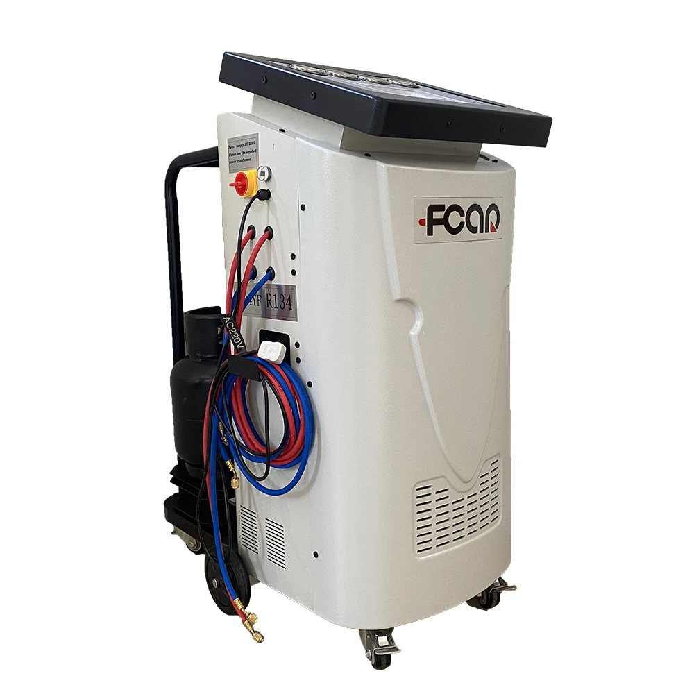 Fcar AC-100 Air-conditional Service Station Compatible With R134 And 1234YF Refrigerant Replace with Touch Screen Muti-language