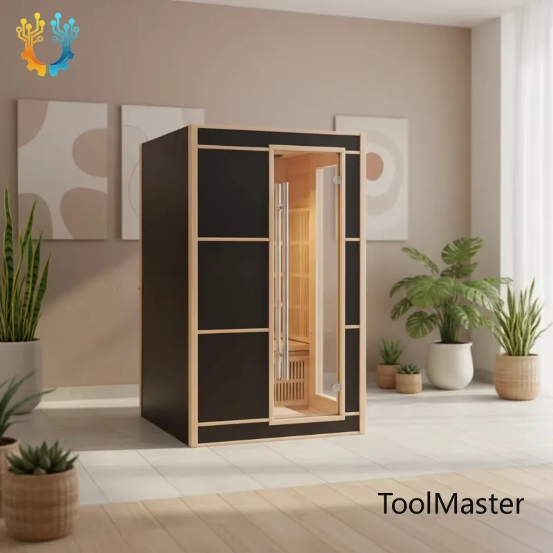 

【2026】Custom High Quality Black Exterior Indoor 2 Person Infrared Sauna Room Canada Hemlock Sauna