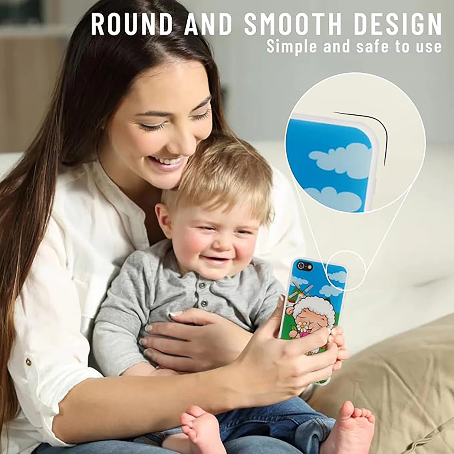 ألعاب هواتف محمولة للأطفال، هاتف تعليمي مبكر بشاشة لمس ومحاكاة واقعية، جهاز تعلم اللغة الإنجليزية قابل للشحن