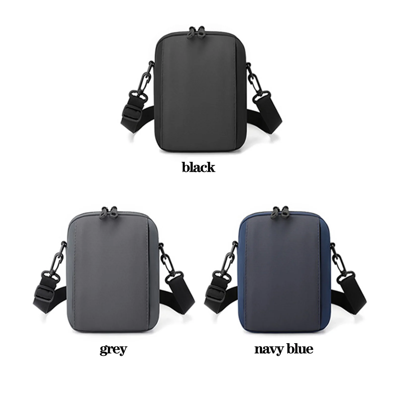 حقيبة كتف رجالية عصرية من قماش أكسفورد حقيبة كتف مفردة متعددة الأغراض مقاومة للماء حقيبة مربعة صغيرة للرجال