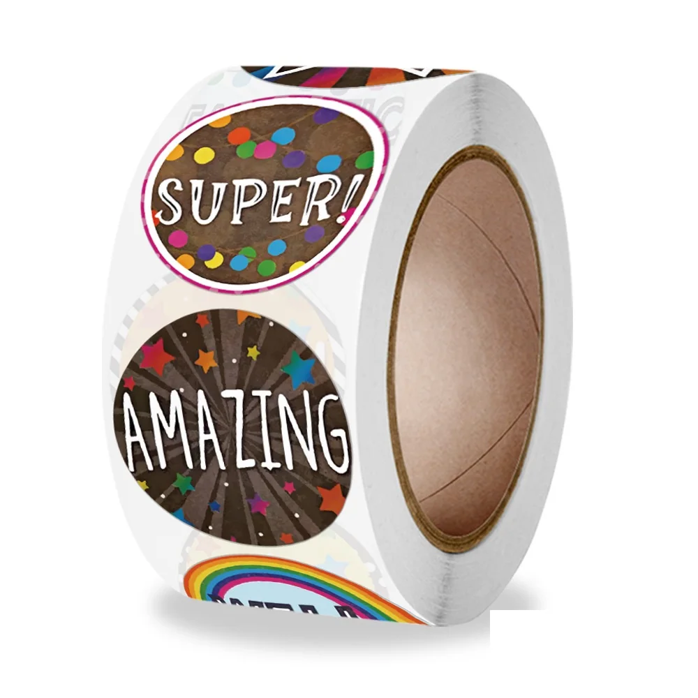 50-500pcs Children's Cute Sticker Gift Box Packaging Decoration Sealing Sticker Handmade Gift Label