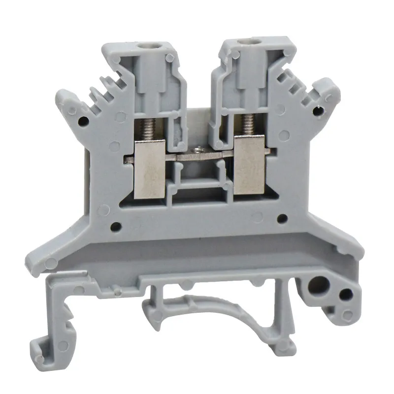 UK-1.5N 2.5B 3-50N Din Rail Terminal Block Universal Screw Connection Wire Connector Block Terminal Strip Block Wire Conductor