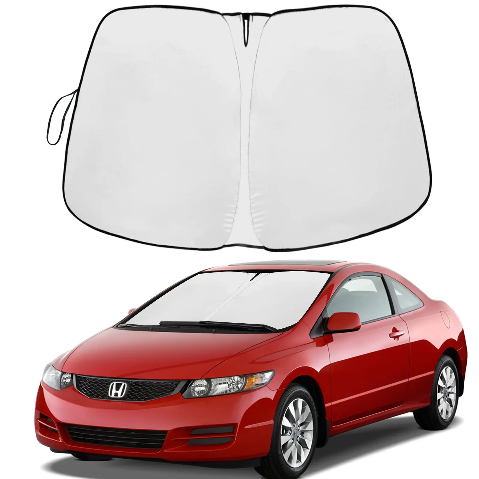 For Honda Civic 2006 2007 2008 2009 2010 2011 Car Windshield Sunshade Cover Front Window Sun Shade Visor UV Protect Accessories