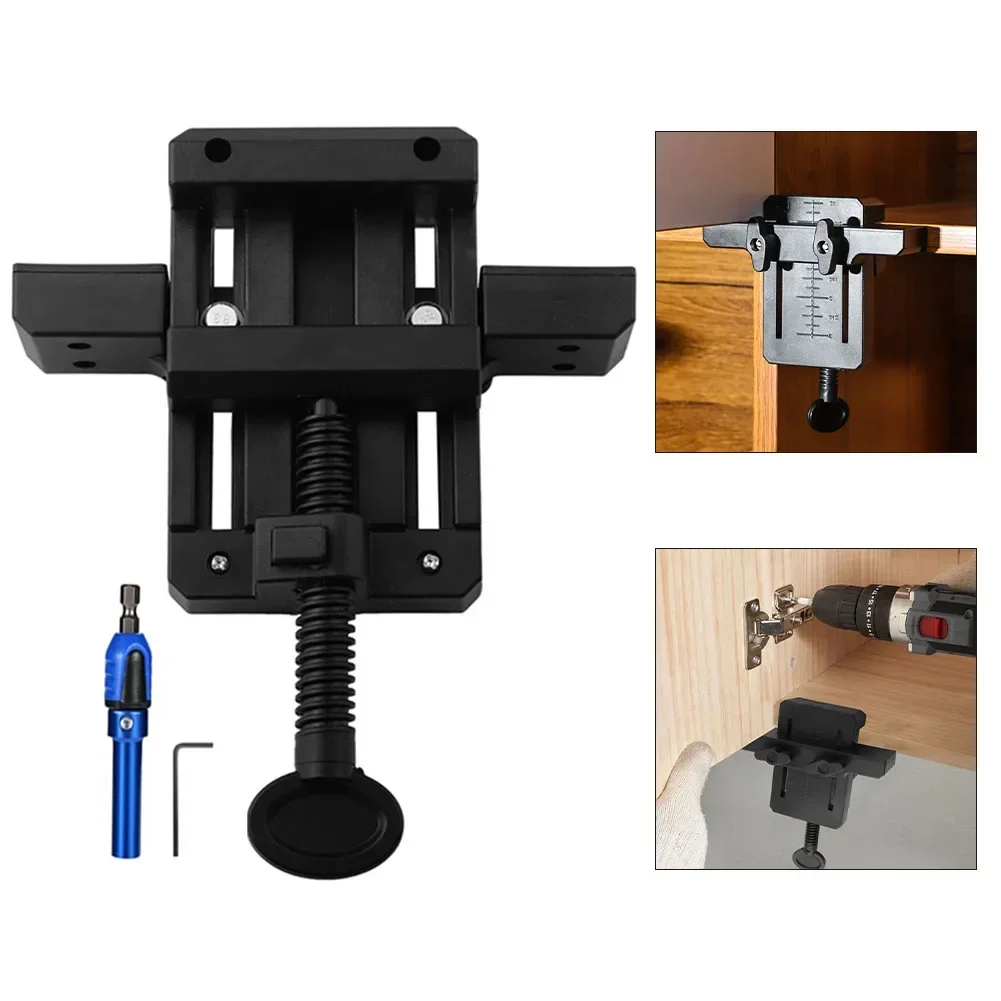 Cabinet Door Mounting Jig Floor Cabinets Frame Install Clamp Household Door ABS Mounting Support Woodworking Tools