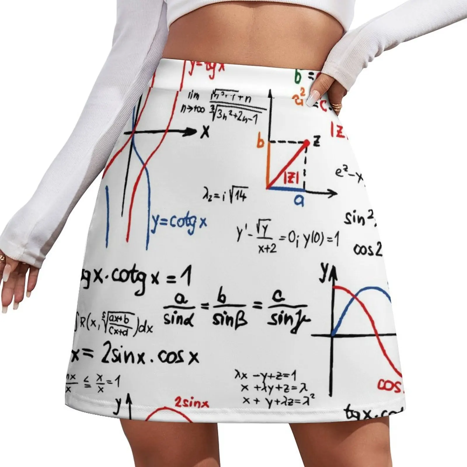 

Mathematics Formulas Numbers Mini Skirt School skirt Dresses korean women's clothes skirts for woman Mini Skirt