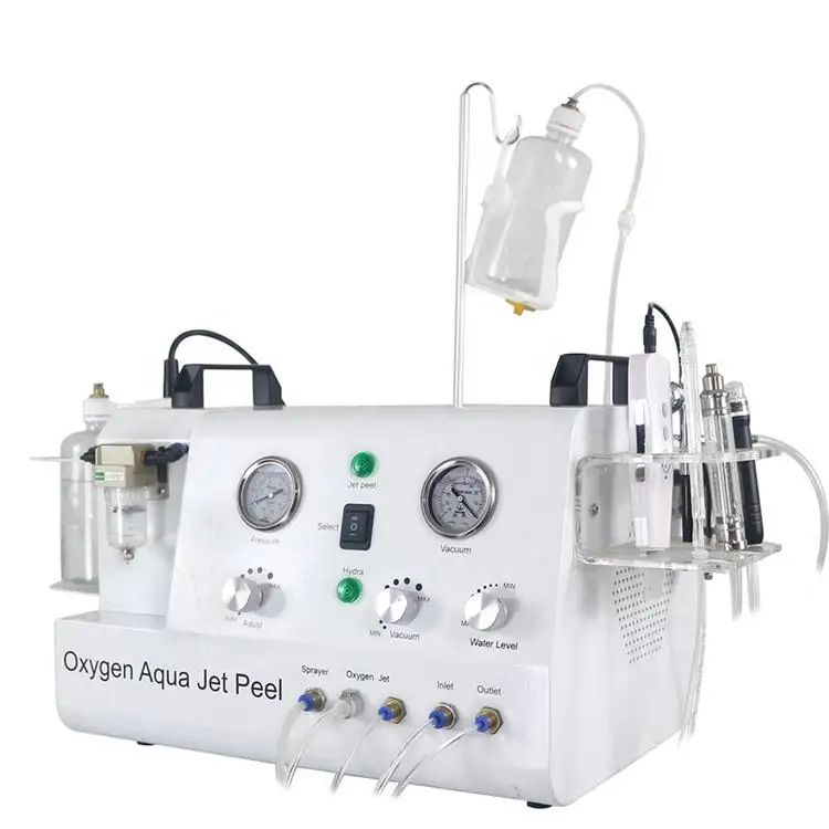 Oxygen Aqua Jet Peel Microdermabrasion Water Aquafacial Diamond Dermabrasion Facial Skin Scrubber Skin Care Oxygen Jet Machine