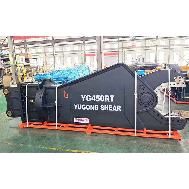 Customized Single Cylinder Eagle Shear 360° Rotation For Excavator, Scrap Metal Steel Cutting Shear Demolition Recycling Tool
