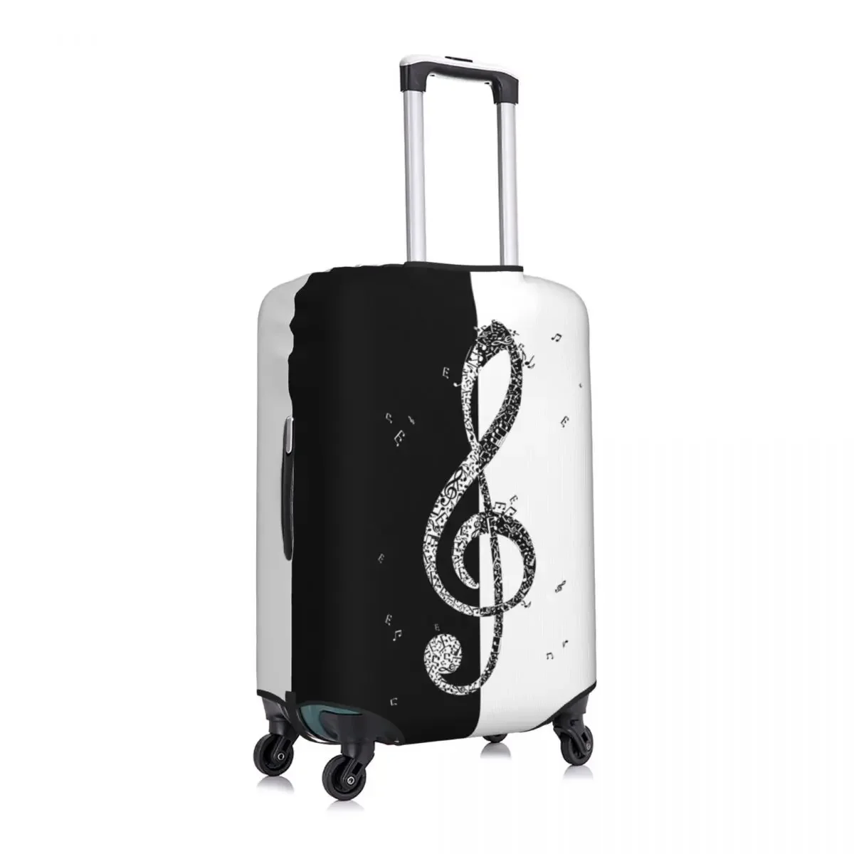 Custom Music Musical Notes Luggage Cover Protector Fashion Travel Suitcase Protective Cover for 18-32 Inch