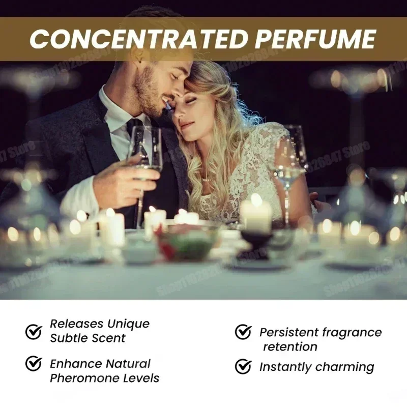 Perfume sexual portátil para parceiro íntimo, perfume de feromônio para homens, para atrair as mulheres, estimula flertar, óleo de perfume sexual natural