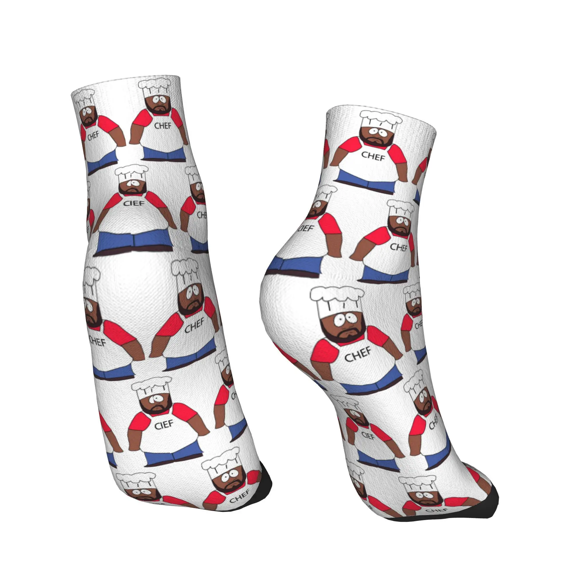 Calcetines de Chef Southpark para todas las estaciones, calcetines deportivos de tubo medio Harajuku de alta calidad, medias suaves de moda para hombres y mujeres, regalos