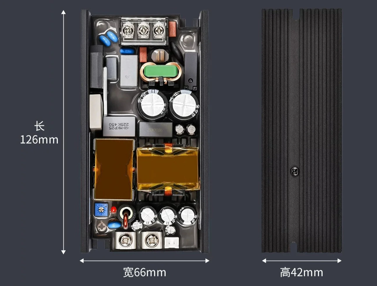 48V8A10.42A switching power supply AC-DC step-down board PFC industrial control medical grade POE switch 48V500W