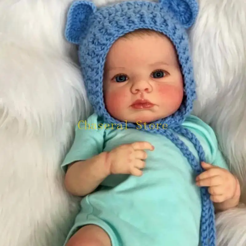 E7CE Handmade realistyczny silikon Reborns Baby Doll kombinezon piękna zabawka dla dziewczynki