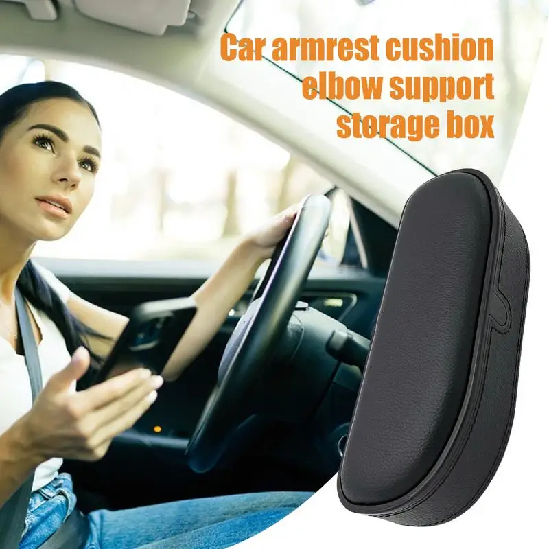 

Car Armrest Storage Box Adjustable Storage Box Car Armrest Support Elbow Rest PU Leather Car Door Arm Rest Elbow Rest Pad For