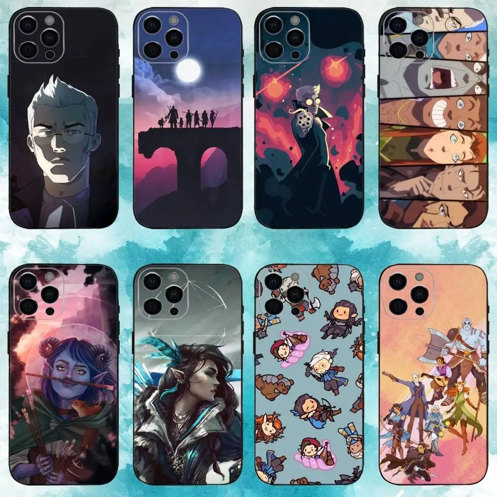 حافظة هاتف L-Legend V-Vox M-Machina لهاتف iPhone17,16,15,14,13,12,11 Plus، Pro Max غطاء أسود ناعم