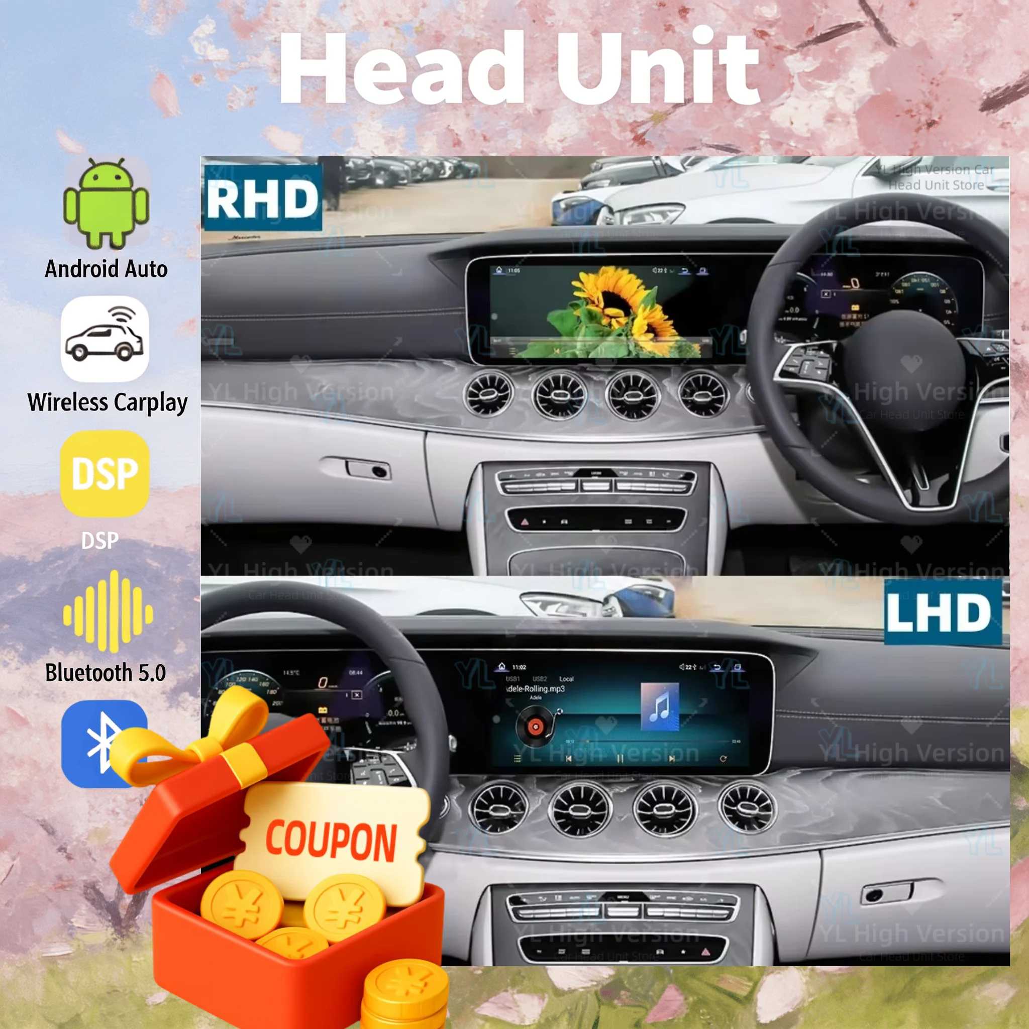 

12.3inch HD Dual Screen Car Radio For Mercedes Benz CLS W257 2018-2025 Car Multimedia Video Player GPS Navigati Carplay Unit DSP